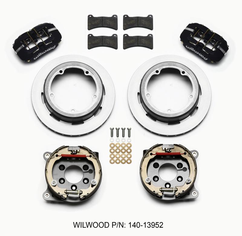 Wilwood Dynapro Low-Profile 11.00in P-Brake Kit Strange Eng Floater 3.49in Offset 140-13952 Main Image