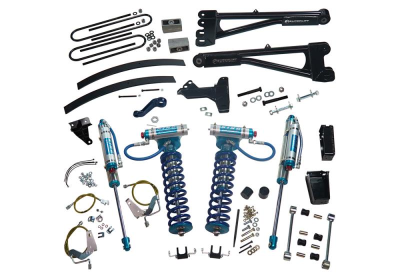 Superlift 08-10 Ford F-250/F-350 SD 4WD 8in Lift Kit w/Repl Radius Arms & King Coilovers Rear Shocks K985KG Main Image