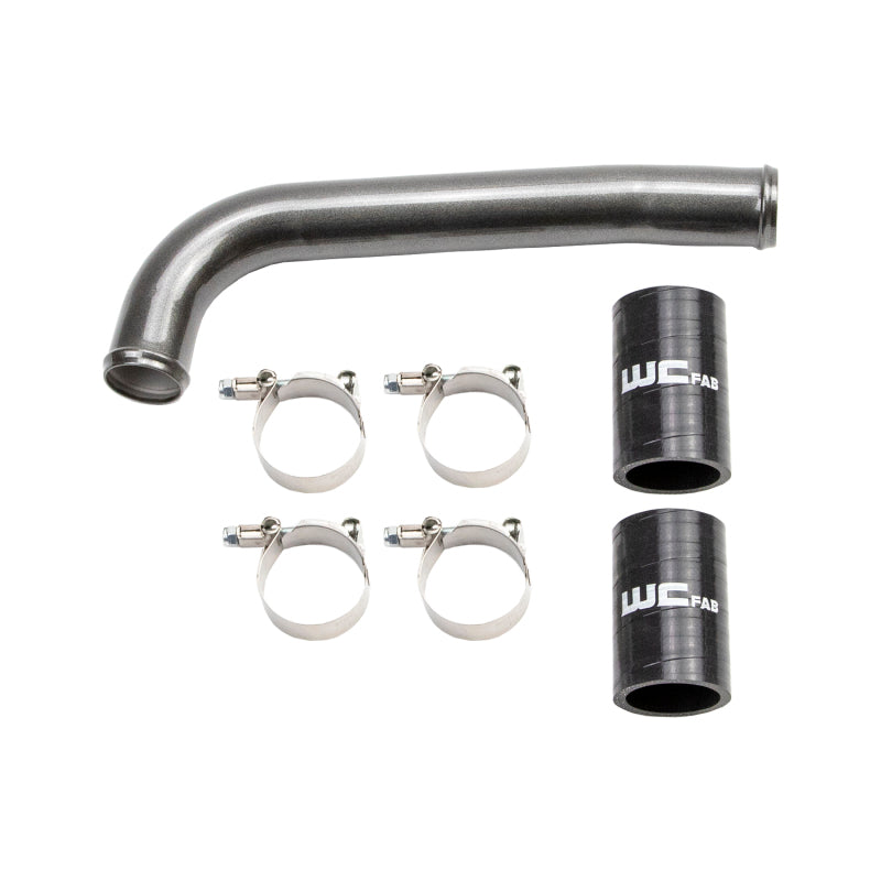 Wehrli 01-05 Chevrolet 6.6L LB7/LLY Duramax Upper Coolant Pipe - WCFab Grey WCF100860-GRY