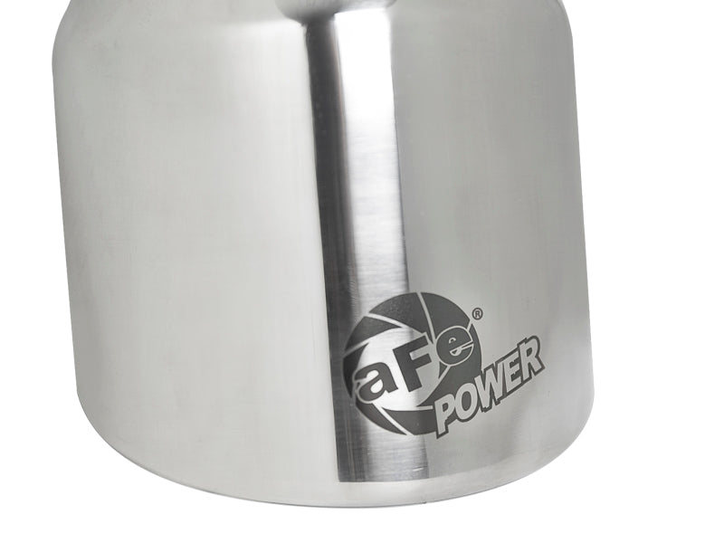 aFe MACH Force-Xp 304 SS Clamp-On Exhaust Tip 2.5in. Inlet / 4in. Outlet / 6in. L - Polished 49T25404-P06