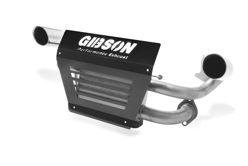 Gibson 15-17 Polaris RZR XP 1000 EPS Base 2.25in Dual Exhaust - Stainless 98021 Main Image