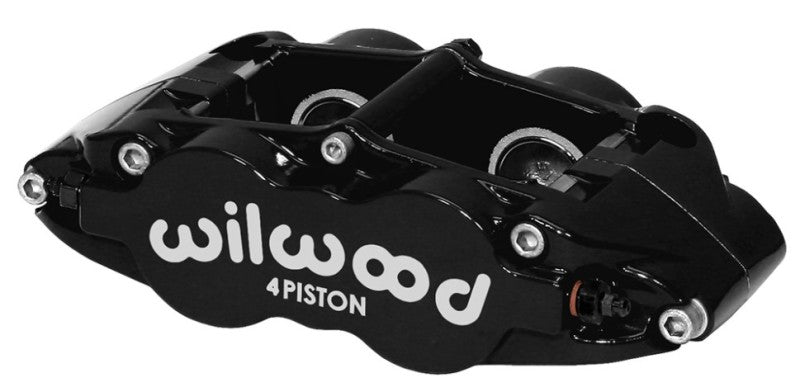 Wilwood Caliper-FNSL4R-Black 1.12/1.12" Pistons,0.81" Disc