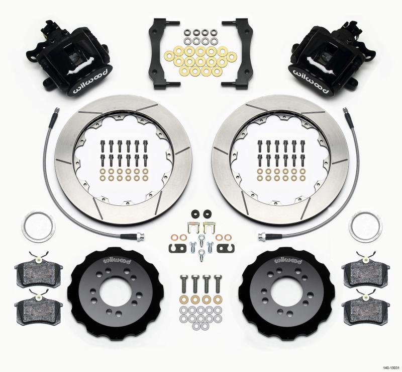 Wilwood Combination Parking Brake Rear Kit 12.88in 2013-Up Ford Focus ST w/ Lines 140-13031 Main Image