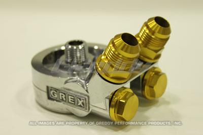 GReddy 12401123 Engine Oil Block Adapter 3/4 x 16UNF -10AN Fittings