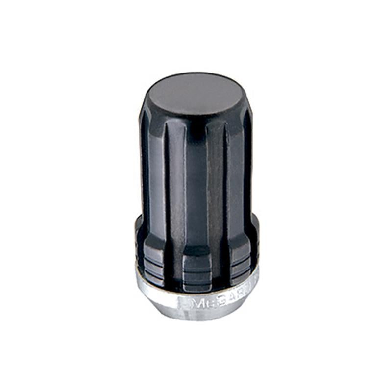 McGard SplineDrive Lug Nut (Cone Seat) 1/2-20 / 1.60in. Length (Box of 50) - Black (Req. Tool) 65001BK Main Image