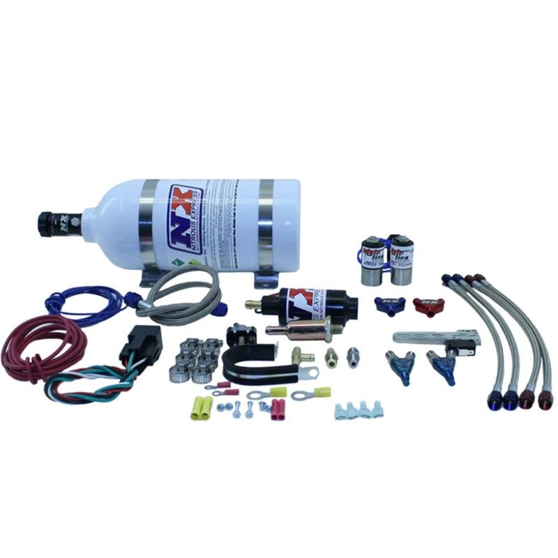 Nitrous Express 2 Cyl Mainline Nitrous Kit w/2.5lb Bottle 62026P Main Image