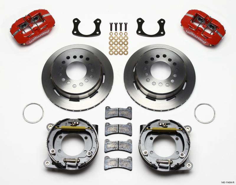 Wilwood Dynapro Low-Profile 11.00in P-Brake Kit - Red New Big Ford 2.50in Off Front Mount 140-11404-R Main Image