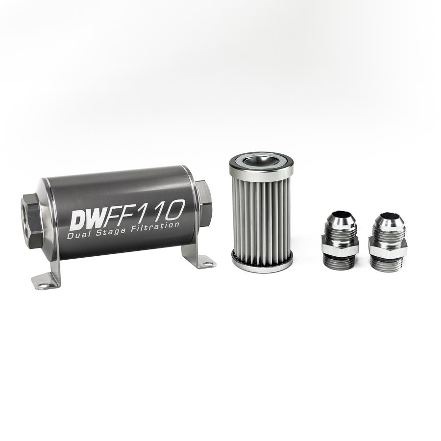 DeatschWerks '-10AN, 5 micron, 110mm In-line fuel filter kit