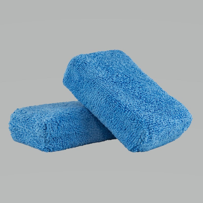 Chemical Guys Premium Grade Microfiber Applicators - 2in x 4in x 6in - Blue - 2 Pack (P24) MIC_292_02