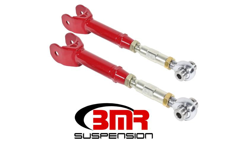 BMR 16-17 6th Gen Camaro Lower Trailing Arms w/ On-Car Adj. Rod Ends - Red TCA061R Main Image