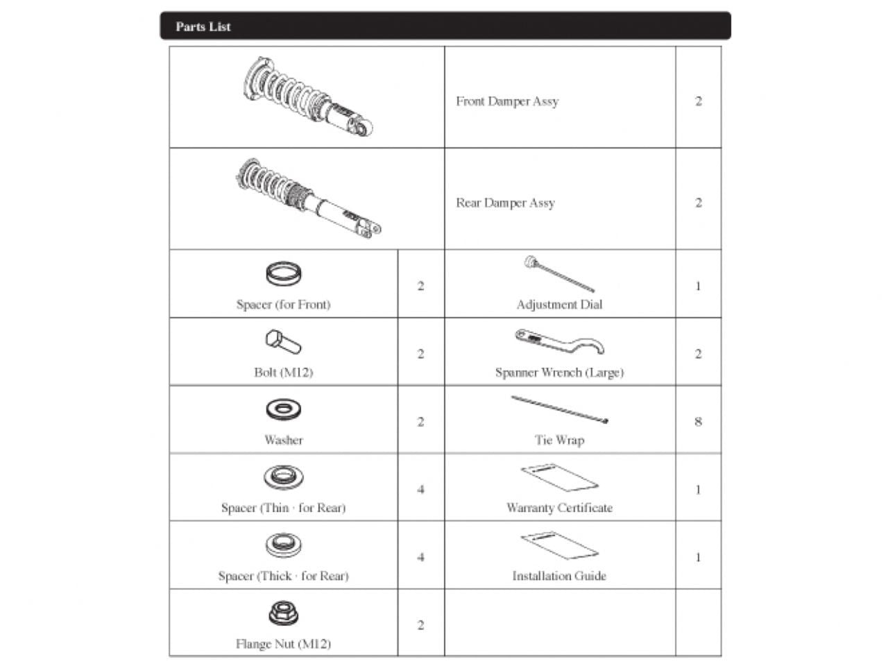 HKS Coilover Kits 80230-AN008 Item Image