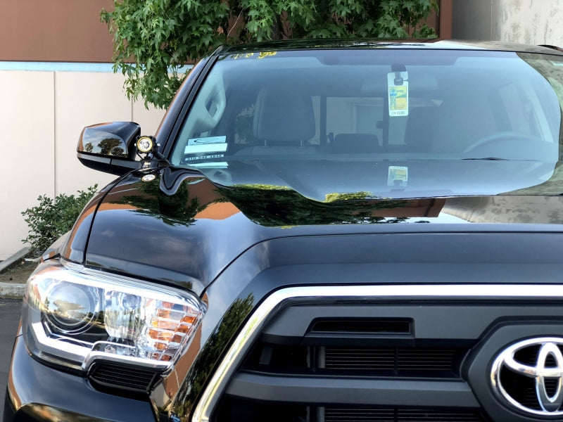 KC HiLiTES 16-19 Toyota Tacoma Ditch Mount Bracket Kit w/FLEX LED Single Spread Beam 10w Lights 97096
