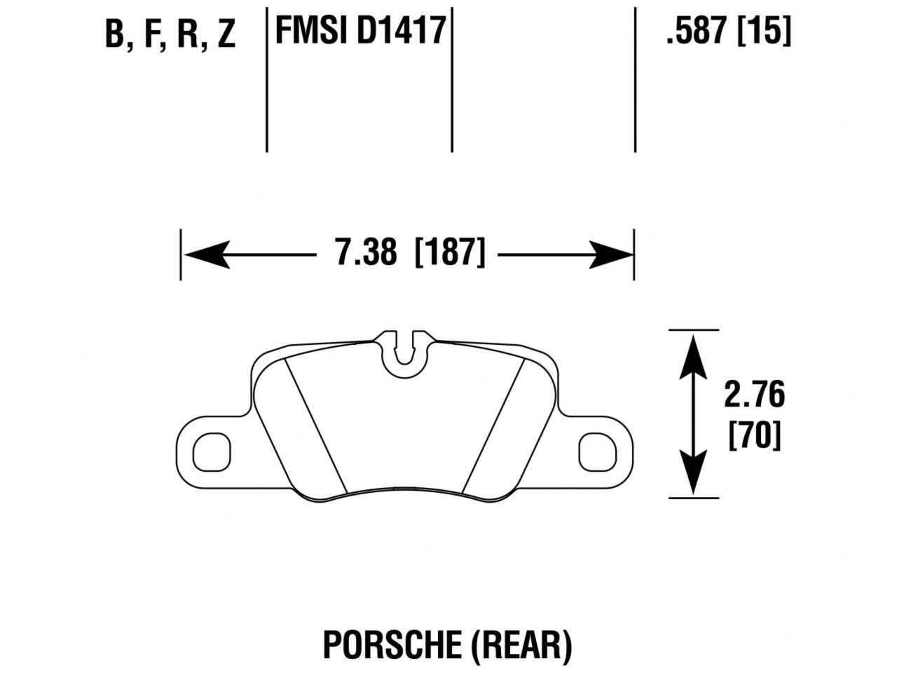 Hawk Brake Pads HB807Z.587 Item Image