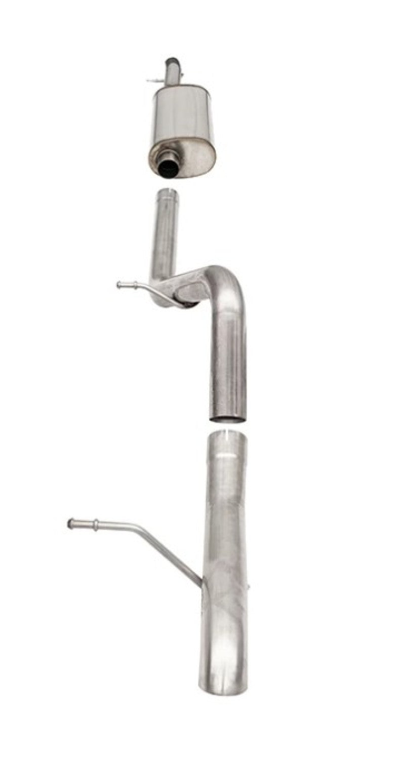 Corsa 07-18 Jeep Wrangler JKU 3.6L Sport 2.75in Cat-Back Exhaust w/ Single 4in Tips 21122