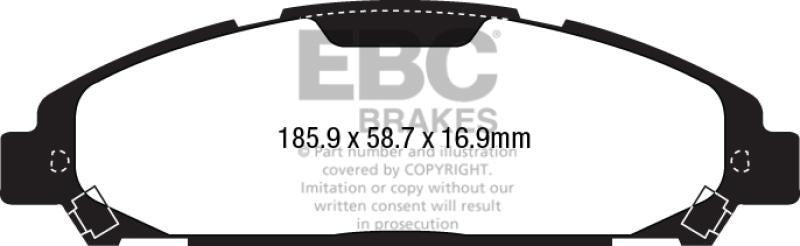 EBC brake Ultimax2 brake Pads UD1791 Main Image