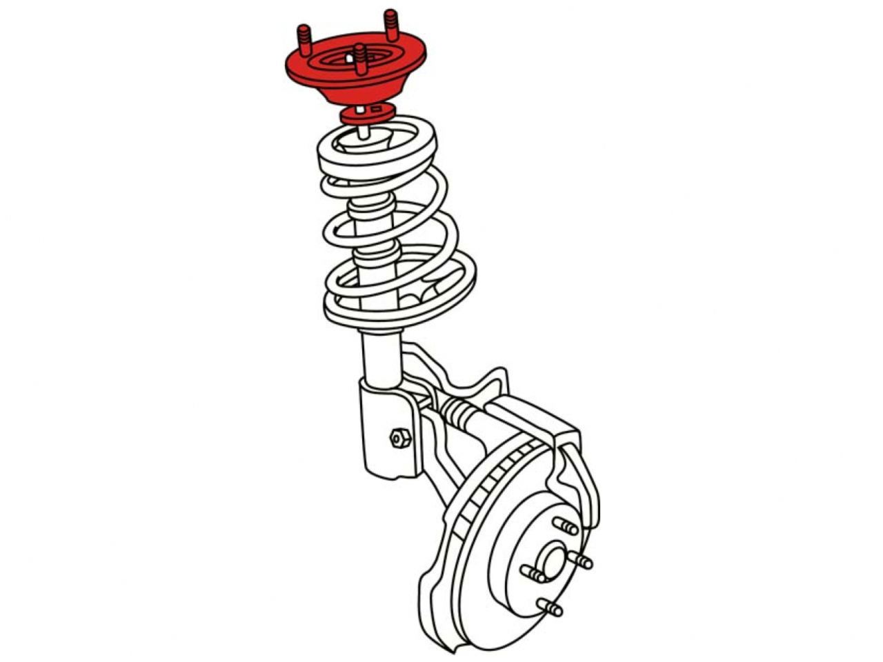 SPC Performance Adjustable Strut Mount 00-10 Ford Focus Front