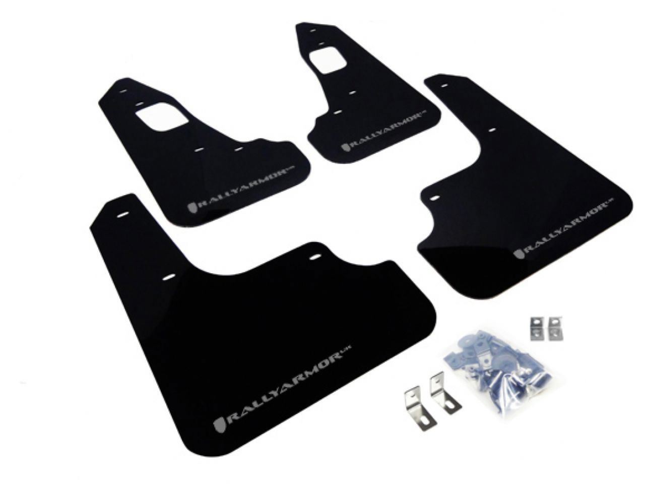 Rally Armor Mud Flaps MF10-UR-BLK/SIL Item Image