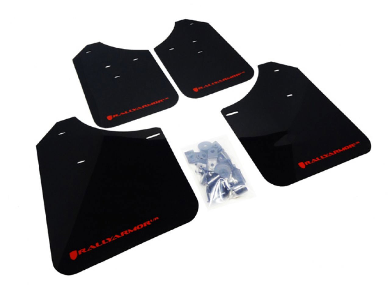 Rally Armor Mud Flaps MF1-UR-BLK/RD Item Image