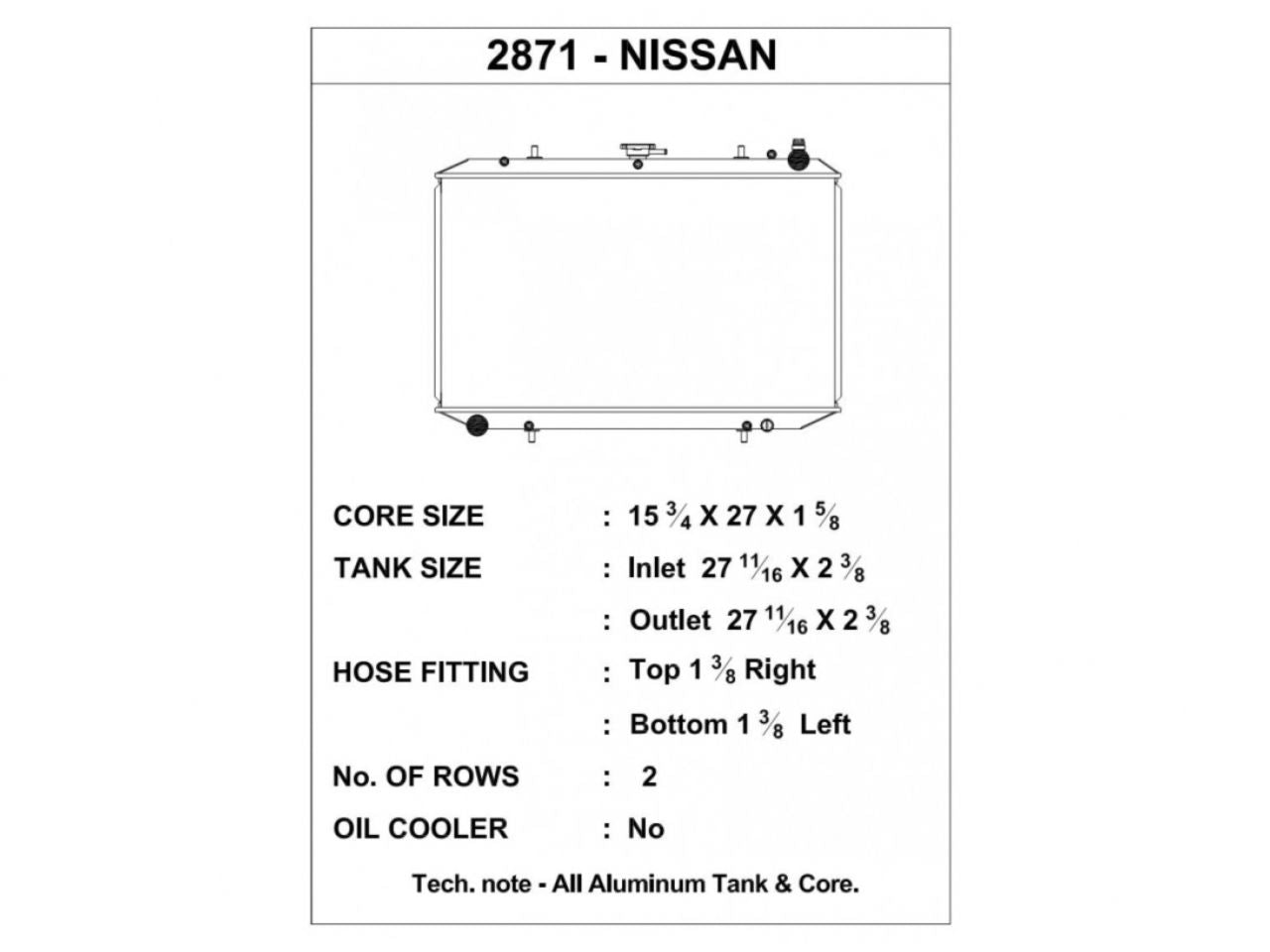 CSF Radiators 2871 Item Image