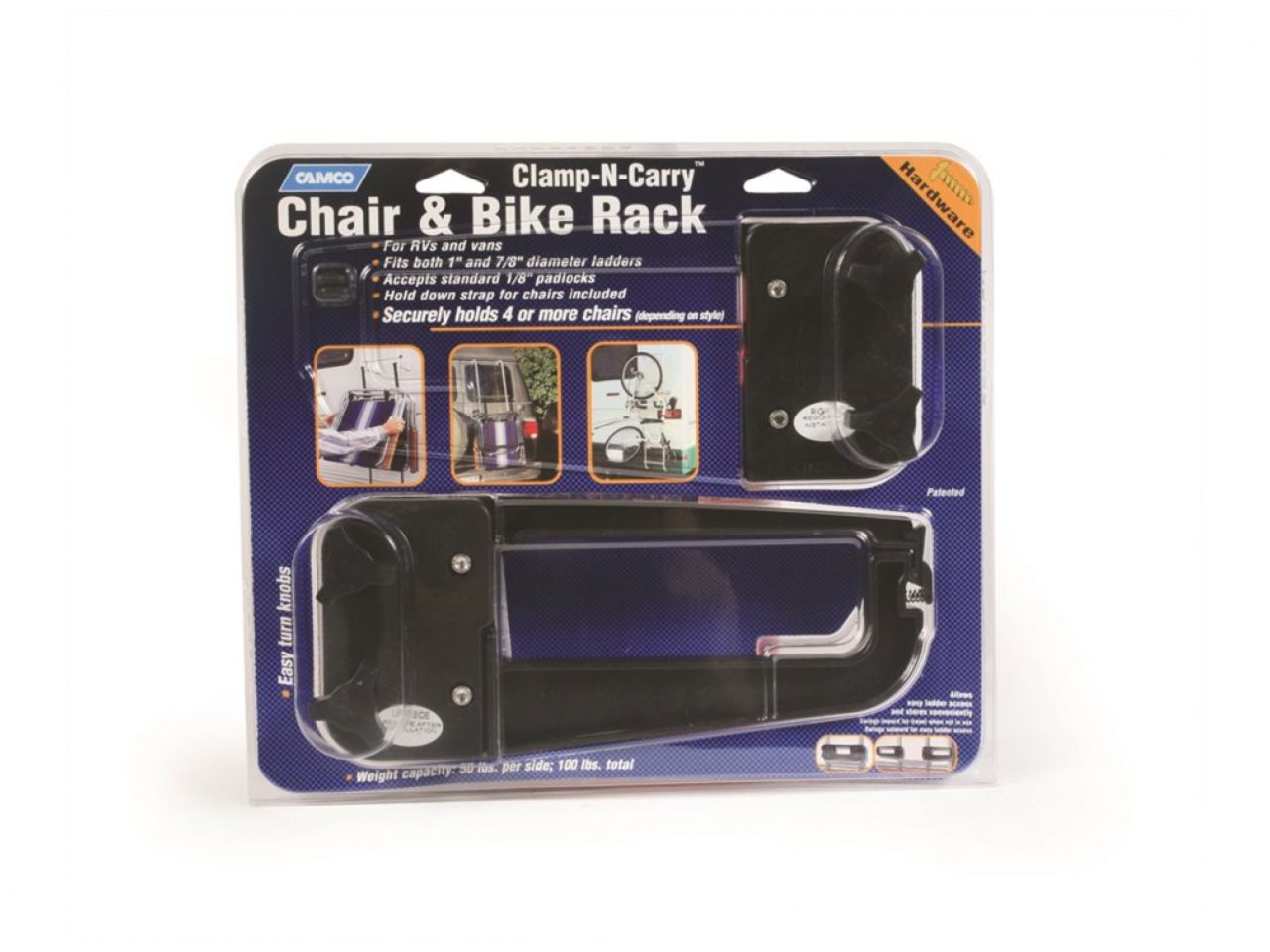 Camco Clamp-N-Carry Chair and Bike Rack - Rack