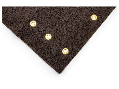 Camco Scrub Rug Premium Step Rug - w / UV&TPE Back, 17.5" x18",Brown