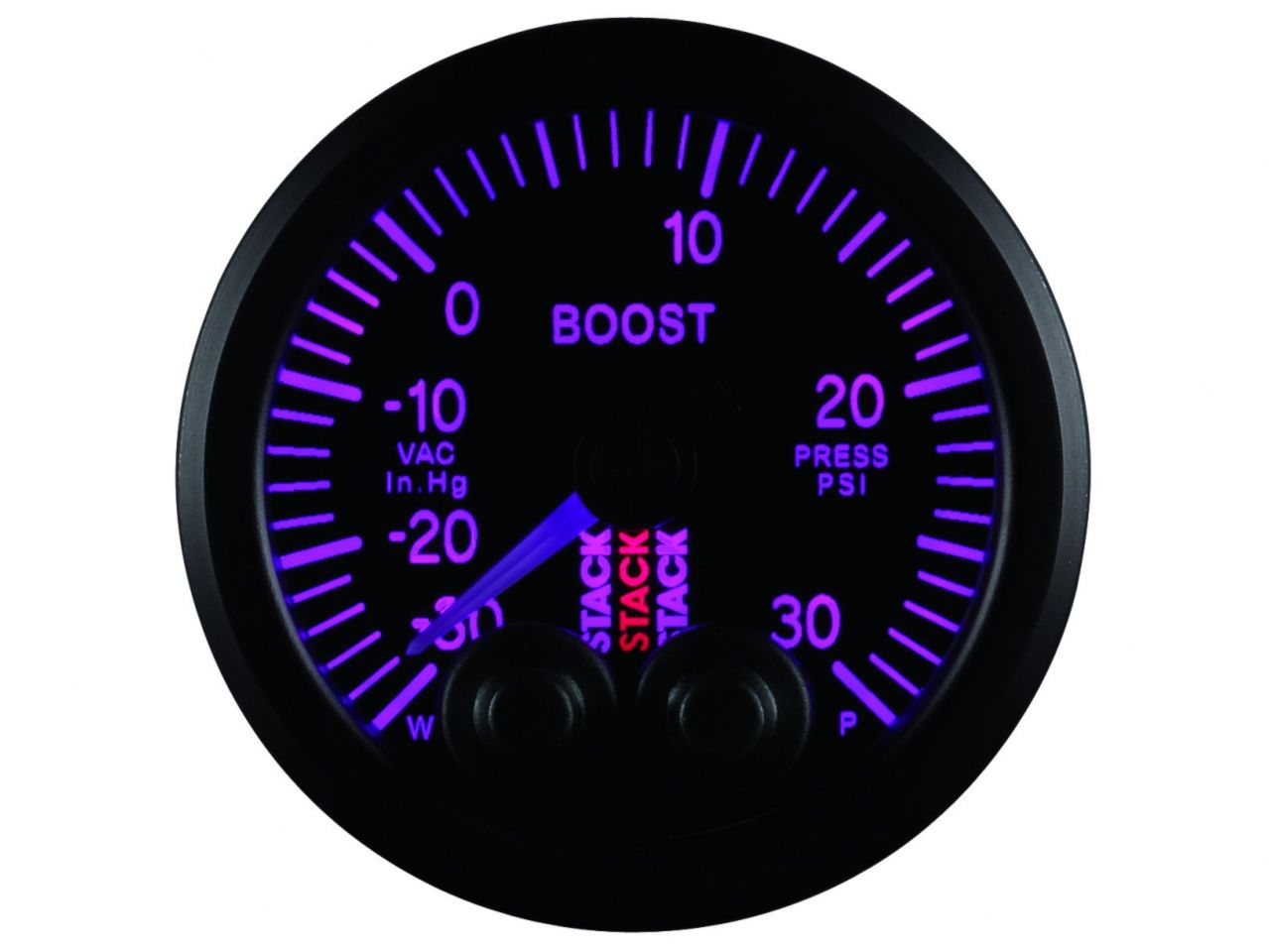 Autometer Gauge Boost Pro-Cntrl 52mm Blk -30inHg-30psi