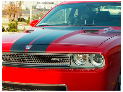 American Car Craft (ACC) 2008-2014 Dodge Challenger - Hood Scoop Grille Overlay Polished 2Pc