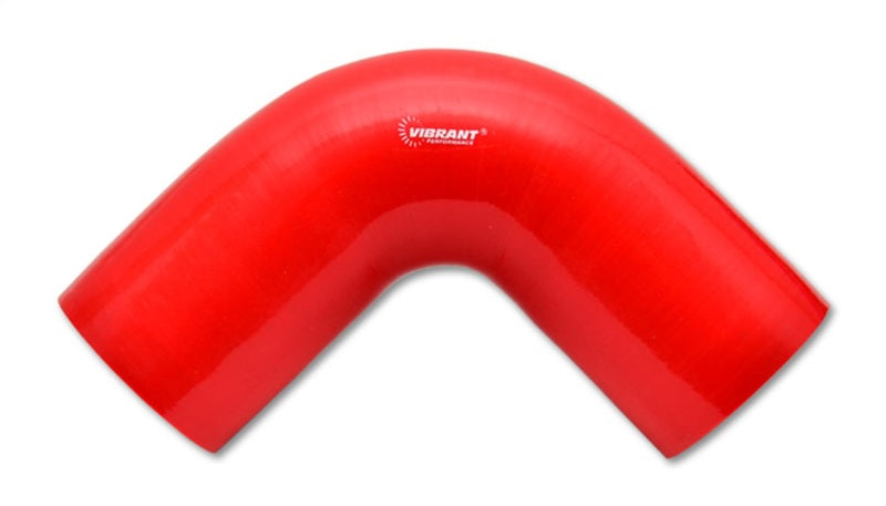 Vibrant 4 Ply 90 Degree Elbow, 2" I.D. x 4" Leg Length - Red