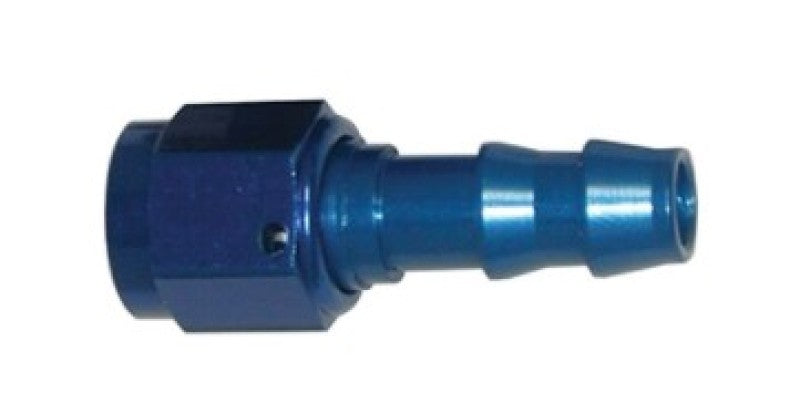 Wilwood Fitting, Straight -6 Swivel to 3/8 Hose Barb, Aluminum