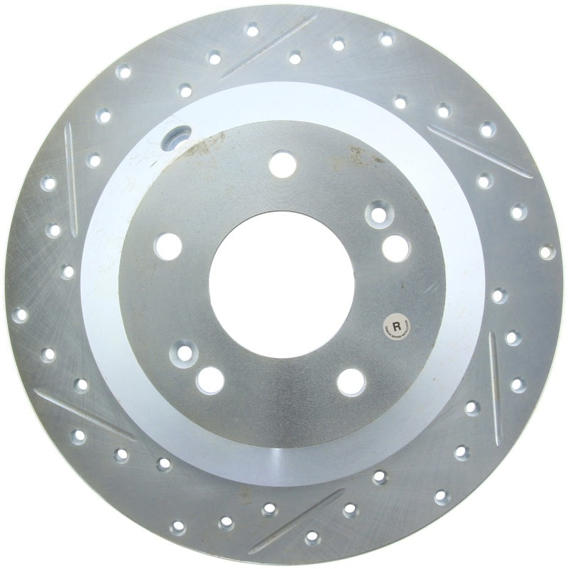 StopTech Select Sport 10-17 Hyundai Santa Fe Sport Slotted & Drilled Right Rear Brake Rotor 227.51039R