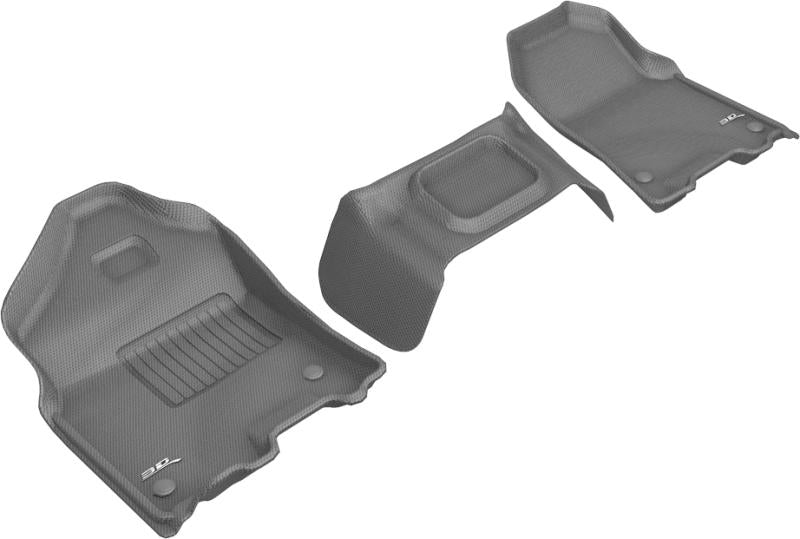 3D MAXpider 2019-2020 Dodge Ram 1500 Crew Cab/Quad Cab Kagu 1st Row Floormat - Gray L1DG02711501 Main Image