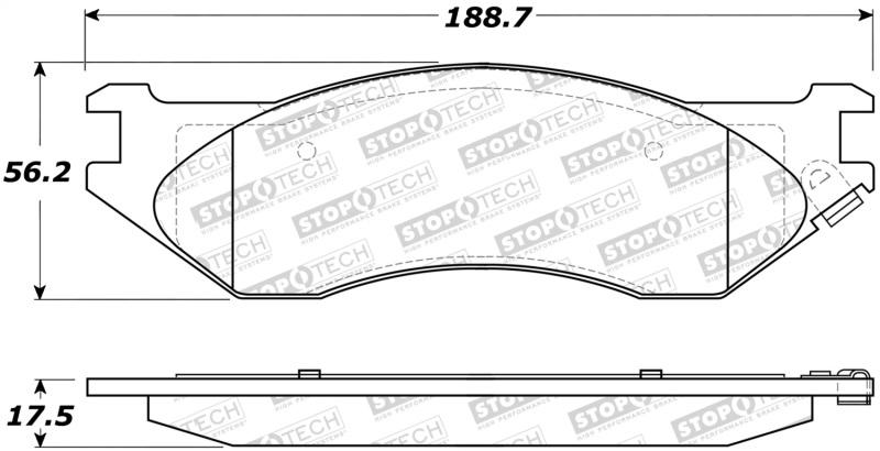 StopTech Street Brake Pads 308.08970 Main Image