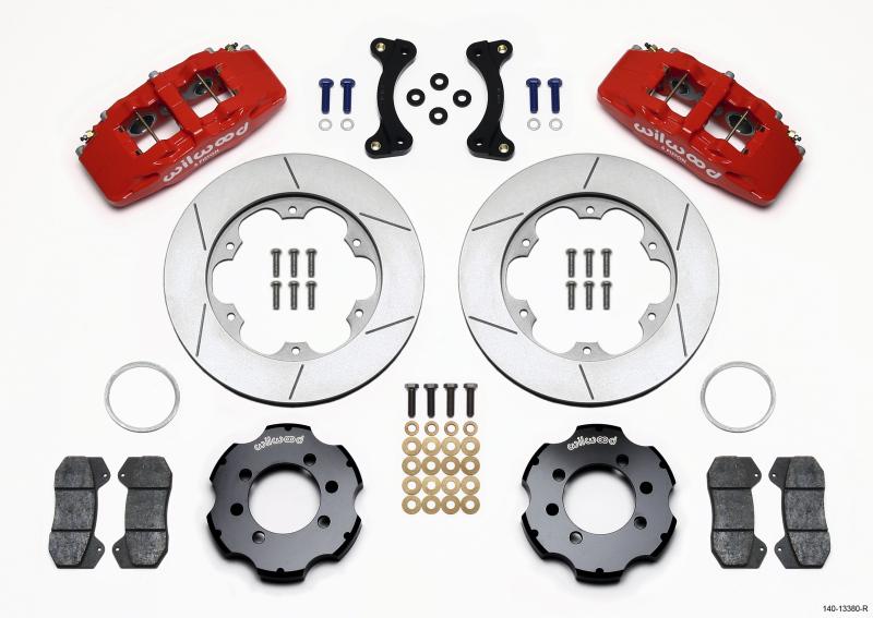 Wilwood Dynapro 6 Front Hat Kit 11.00in GT Rotor Red 95-05 Miata 140-13380-R Main Image