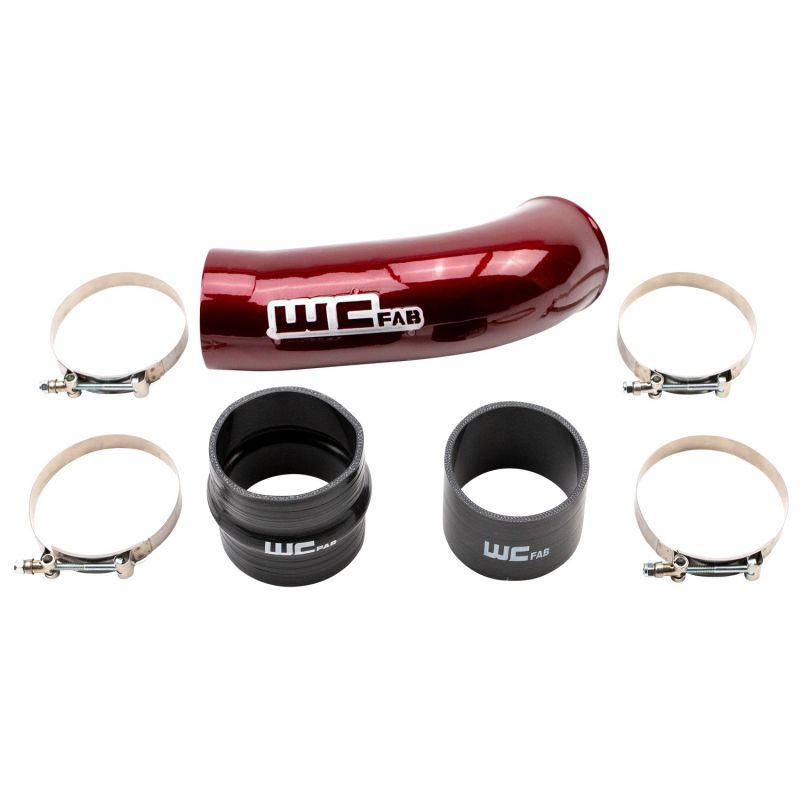 Wehrli 2020+ Chevrolet 6.6L L5P Duramax 4in Intake Pipe (Use w/OEM Air Box) - WCFab Red WCF100720-RED