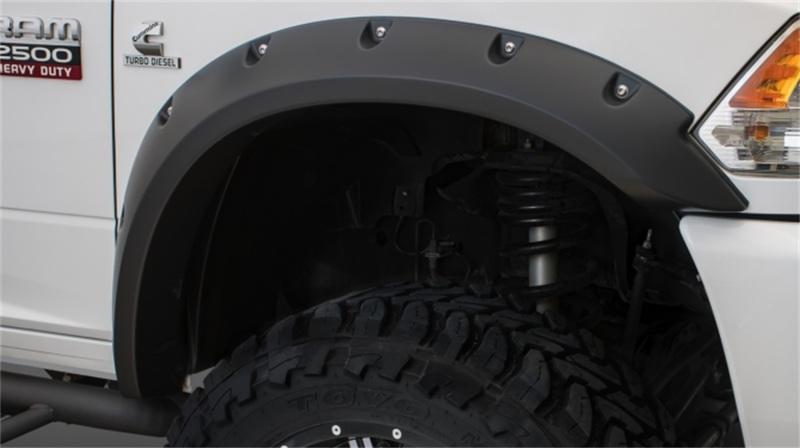 Bushwacker 10-18 Dodge Ram 2500 Max Pocket Style Flares 4pc 76.3/98.3in Bed - Black 50921-02 Main Image