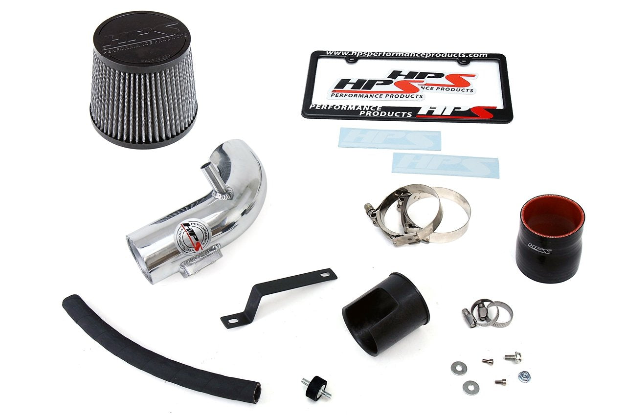 HPS Performance Shortram Air Intake Kit 2012-2015 Honda Civic 1.8L, Polish