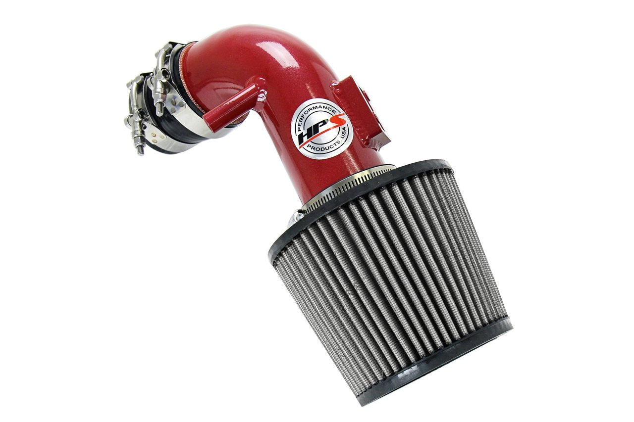 HPS Performance Shortram Air Intake Kit 2012-2015 Honda Civic 1.8L, Red