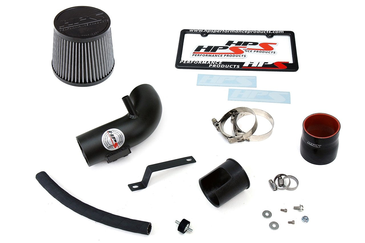 HPS Performance Shortram Air Intake Kit 2012-2015 Honda Civic 1.8L, Black