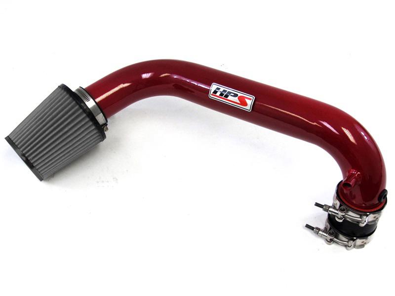 HPS Performance Shortram Air Intake Kit 2001-2005 Honda Civic DX EX LX VI 1.7L, Red