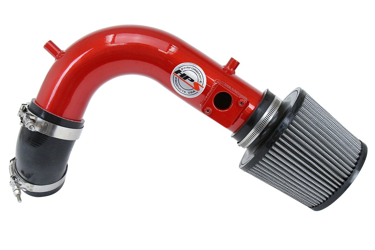 HPS Performance Shortram Air Intake Kit 2009-2014 Acura TSX 2.4L, Red