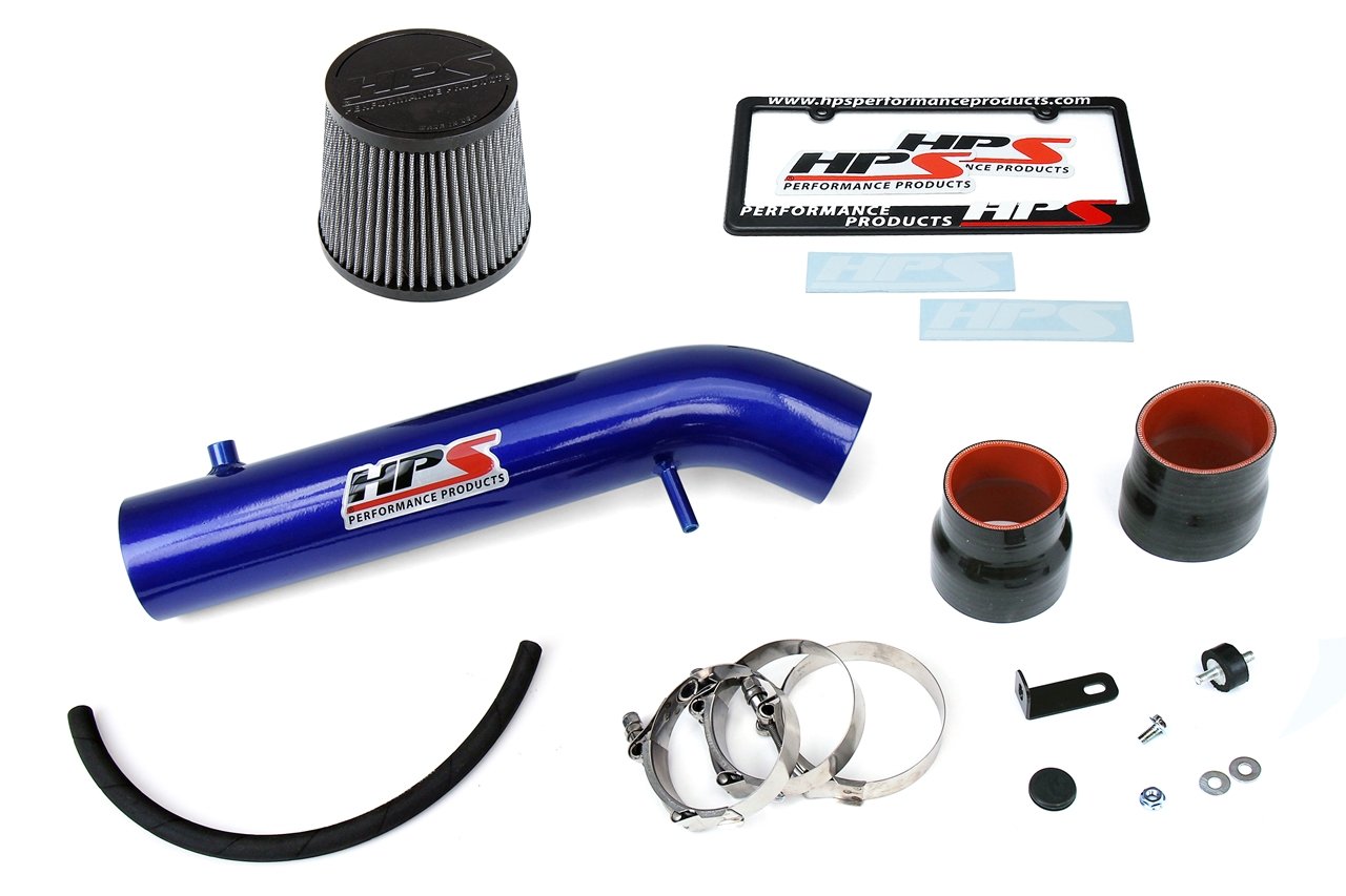 HPS Performance Shortram Air Intake Kit 1992-1995 Honda Civic EG SOHC D Series D15 D16, Blue