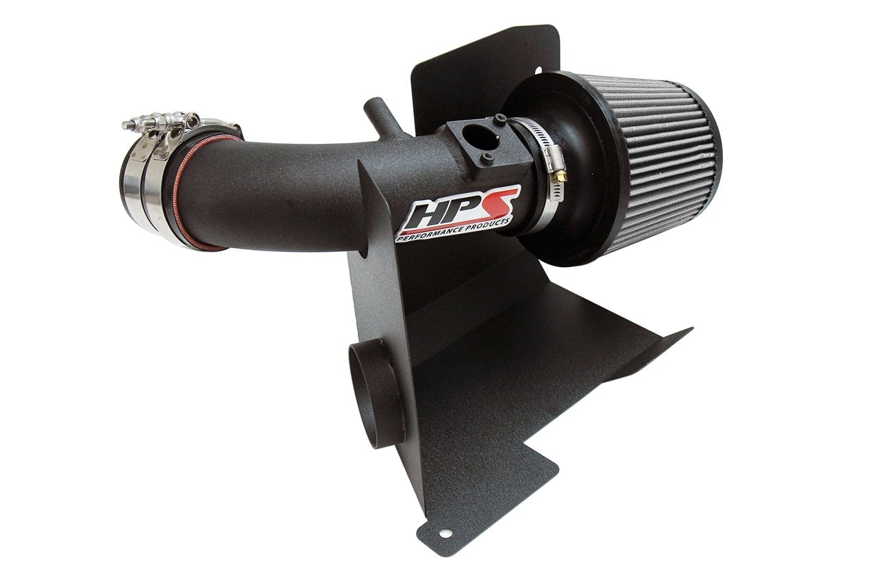 HPS Performance Shortram Air Intake Kit 2013-2015 Acura ILX 2.4L, Includes Heat Shield, Black