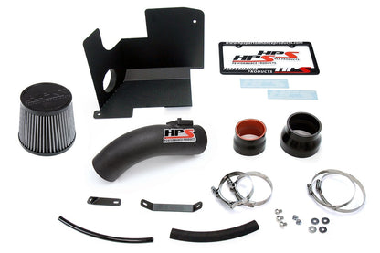 HPS Shortram Air Intake Kit 2012-2015 Honda Civic Si 2.4L, Includes Heat Shield, Black