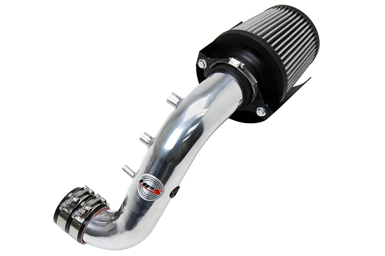 HPS Performance Shortram Air Intake Kit 2002-2005 Honda Civic Si 2.0L, Includes Heat Shield, Polish