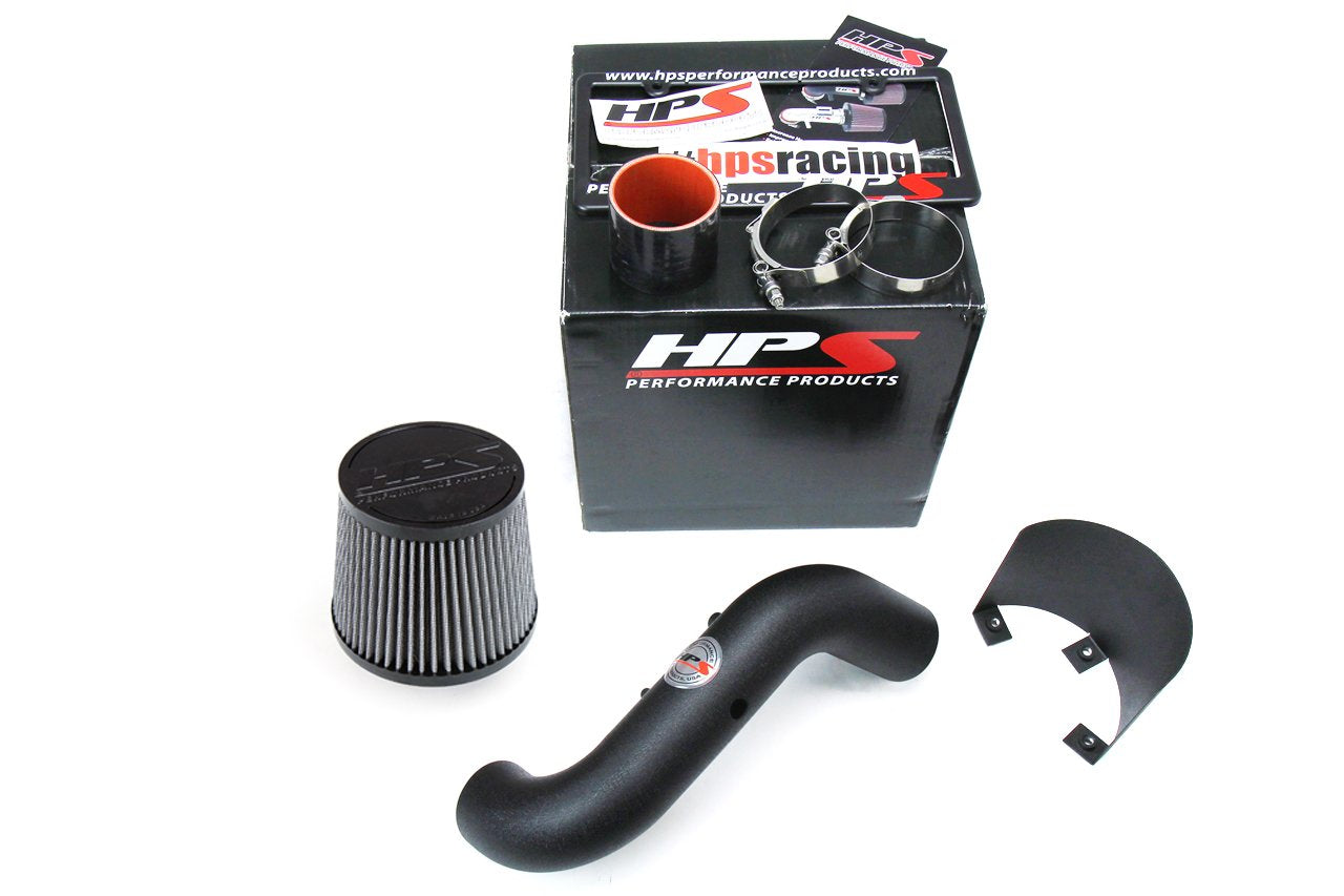 HPS Shortram Air Intake Kit 2002-2005 Honda Civic Si 2.0L, Includes Heat Shield, Black