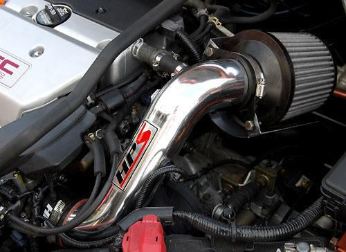 HPS Shortram Air Intake Kit 2002-2005 Honda Civic Si 2.0L, Includes Heat Shield, Black