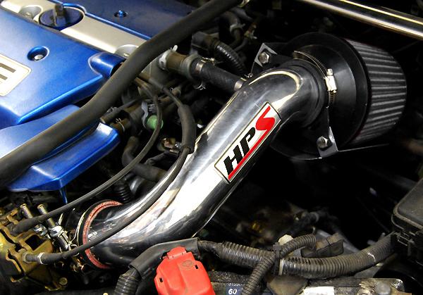 HPS Shortram Air Intake Kit 2002-2006 Acura RSX Base 2.0L, Includes Heat Shield, Red