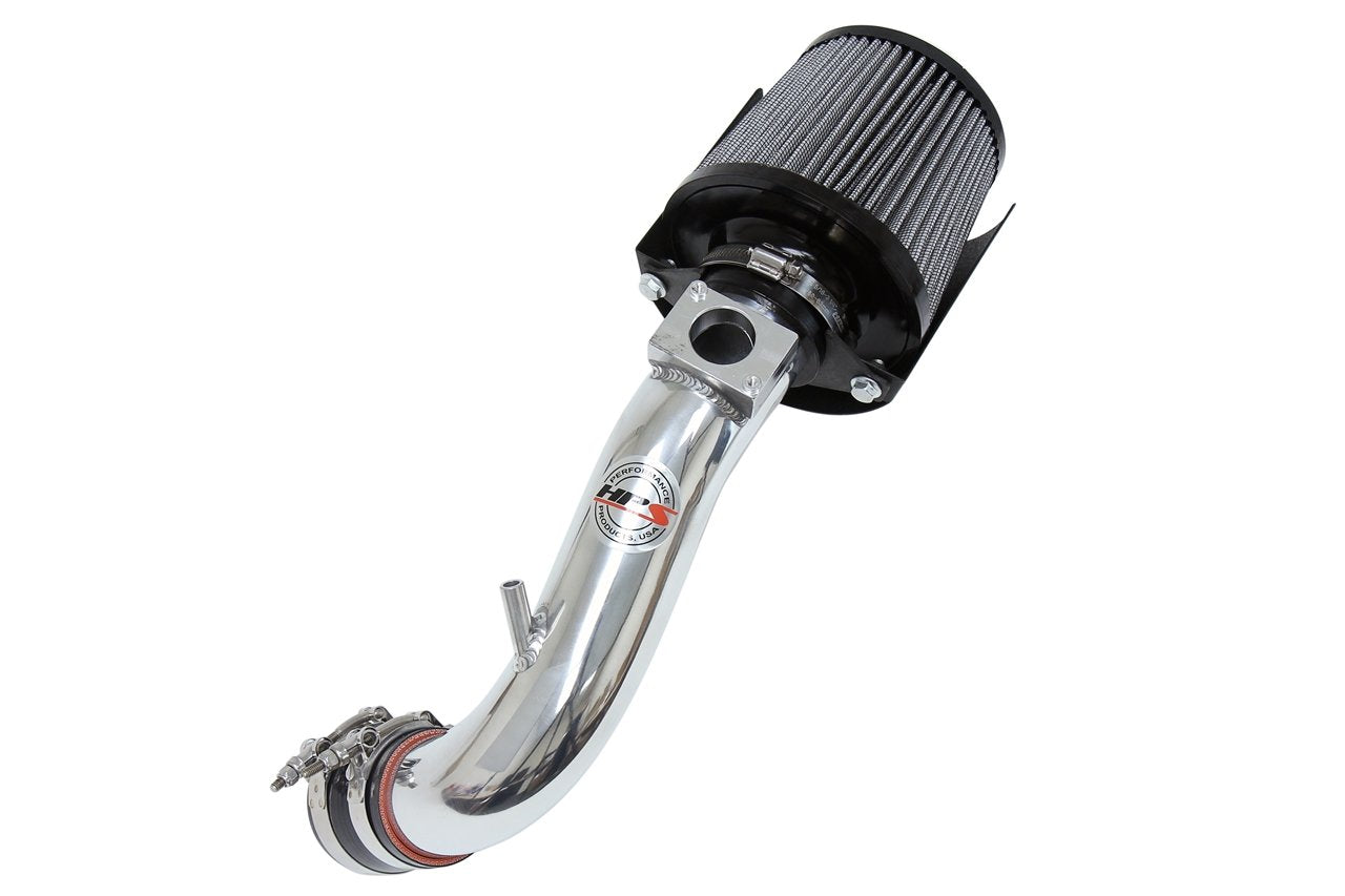 HPS Shortram Air Intake Kit 2008-2014 Mitsubishi Lancer 2.0L 2.4L Non Turbo, Includes Heat Shield, Polish