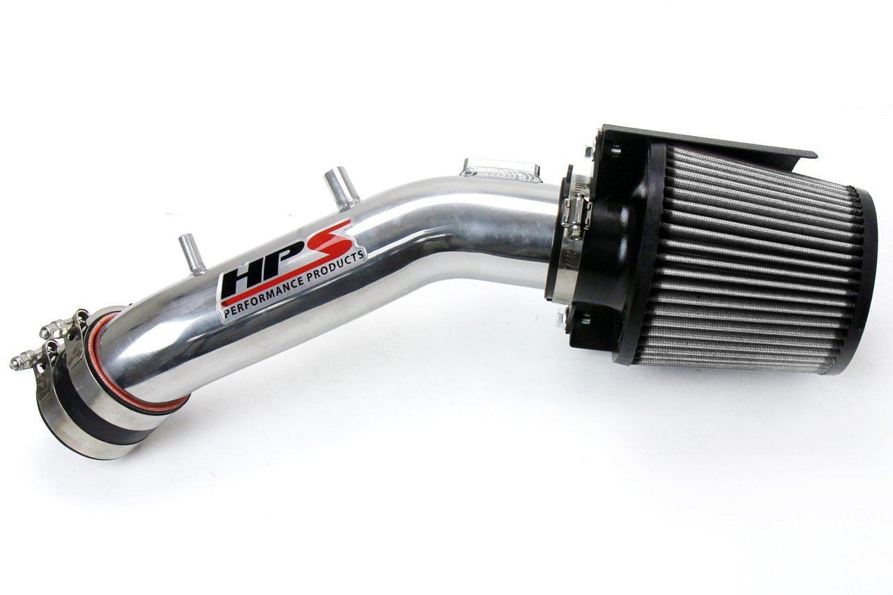 HPS Performance Shortram Air Intake Kit 2003-2007 Honda Accord 2.4L with MAF Sensor SULEV, Includes Heat Shield, Polish