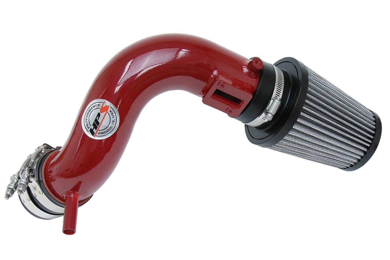 HPS Performance Shortram Air Intake Kit 2009-2014 Nissan Cube 1.8L, Red